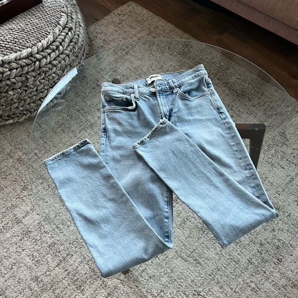 Agolde Toni Mid Rise new Straight in Daylight Jeans Sz 25 - Picture 10 of 13